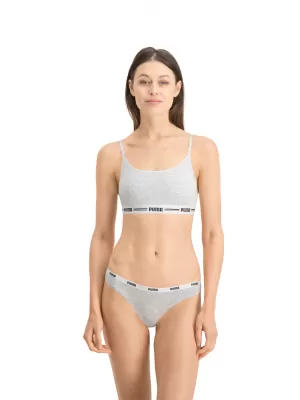 Дамски бикини PUMA STRING 3P PACK 90759001 БЯЛО/СИВО/ЧЕРНО