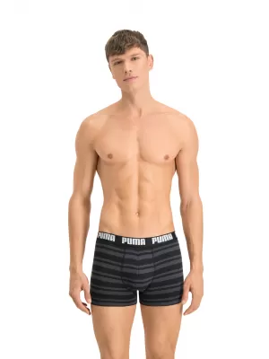 Мъжки боксерки PUMA HERITAGE STRIPE BOXER 2P 90783805 ЧЕРЕН