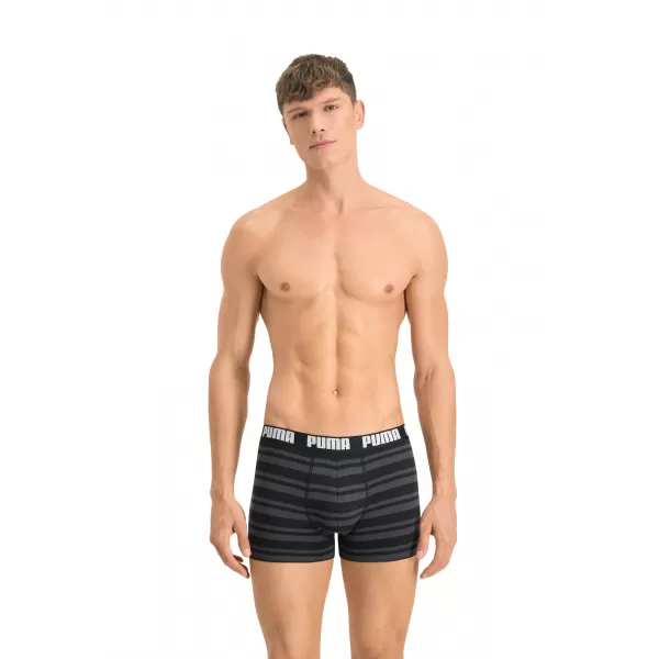  Мъжки боксерки PUMA HERITAGE STRIPE BOXER 2P 90783805 ЧЕРЕН 