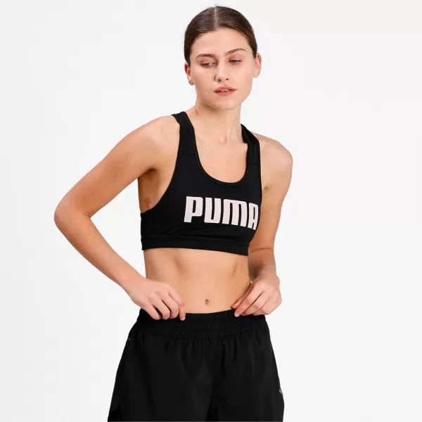  Дамски сутиен PUMA MID IMPACT 4KEEPS GRAPHIC BRA PM 520306-91 ЧЕРЕН 