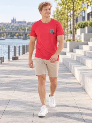 Мъжка тениска KIXMI PHIL ЧЕРВЕН