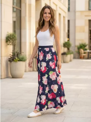 Дамска пола KIXMI PEONY ТЪМНО СИНЬО