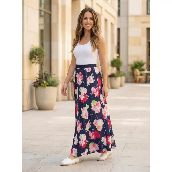  Дамска пола KIXMI PEONY ТЪМНО СИНЬО 
