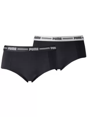 Дамски бикини PUMA WOMEN MINI SHORT 2P PACK 90785303 ЧЕРЕН
