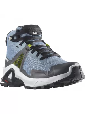 Детски обувки SALOMON X RAISE MID GORE-TEX L47071600 ИЗБЛЕДНЯЛ ДЕНИМ/ИНДИГО ОВЕСАРКА/КИСЕЛА ВАР