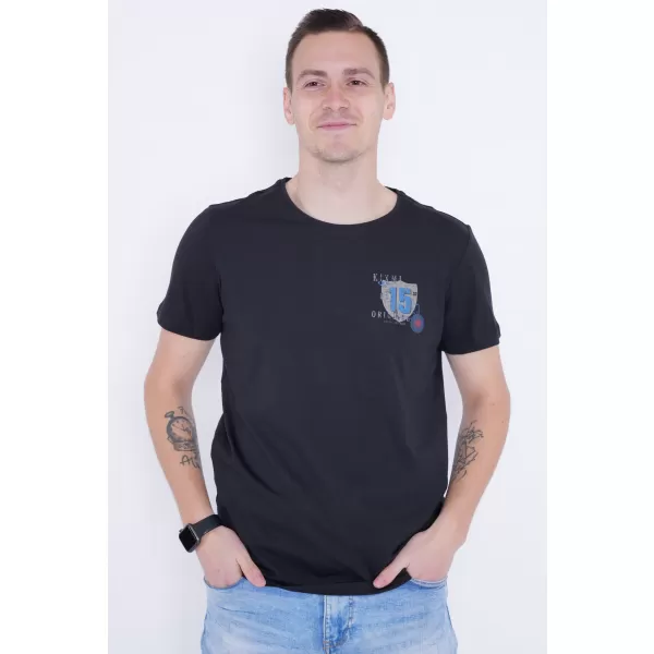  Мъжка тениска KIXMI PHIL ЧЕРЕН 