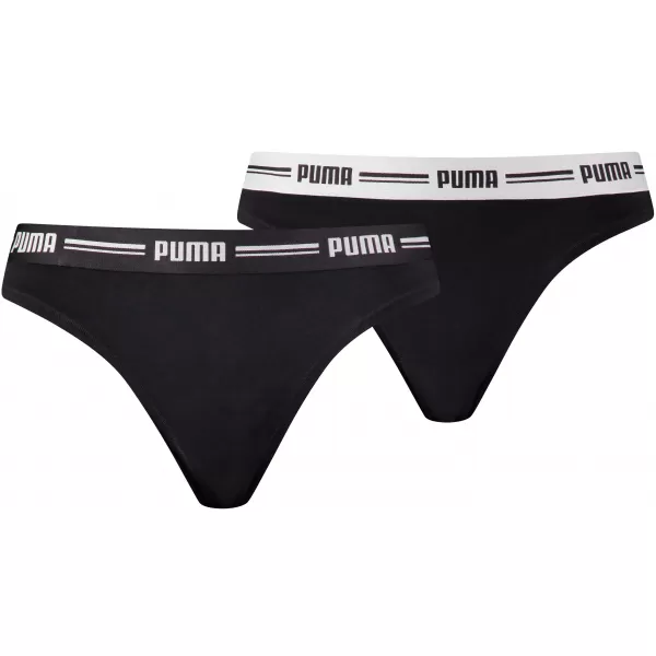  Дамски бикини PUMA WOMEN STRING 2P PACK 90785403 ЧЕРЕН 