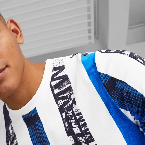  Мъжка тениска PUMA BMW MMS STRIPED TEE 538139-02 БЯЛО 