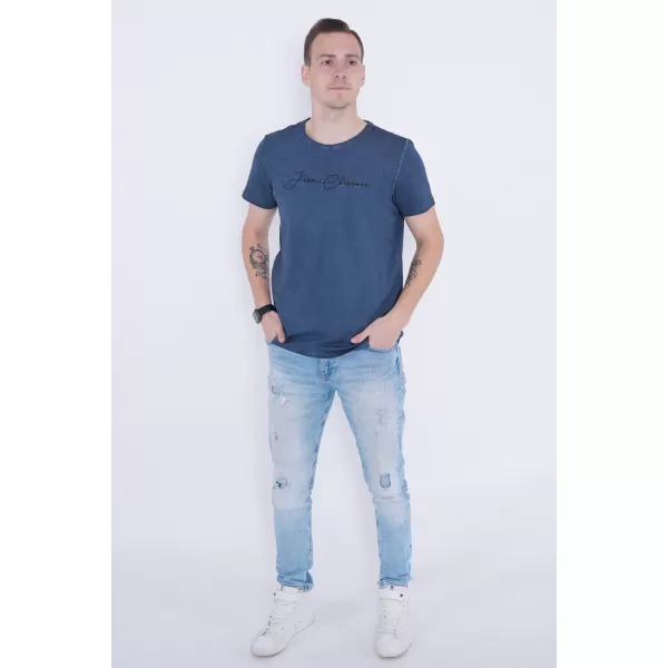  Мъжка тениска KIXMI PATRIC ТЪМНО СИНЬО 