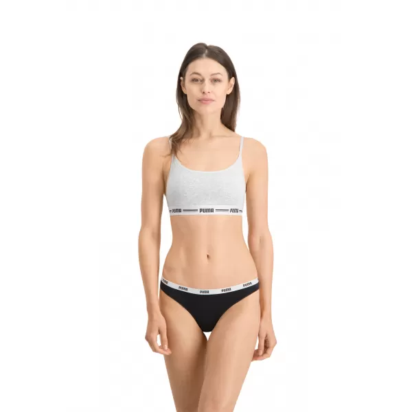  Дамски бикини PUMA STRING 3P PACK 90759001 БЯЛО/СИВО/ЧЕРНО 