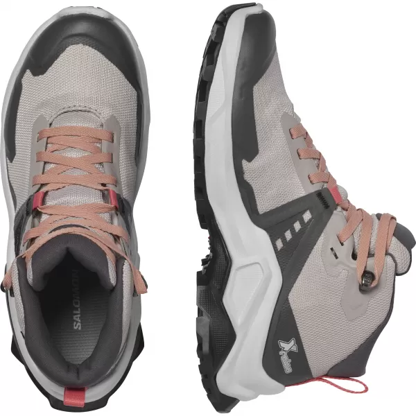  Детски обувки SALOMON X RAISE MID GORE-TEX L47071500 ПЕПЕЛ ОТ РОЗИ/ПРАСКОВА БЕЖОВО/ЧАЕНА РОЗА 