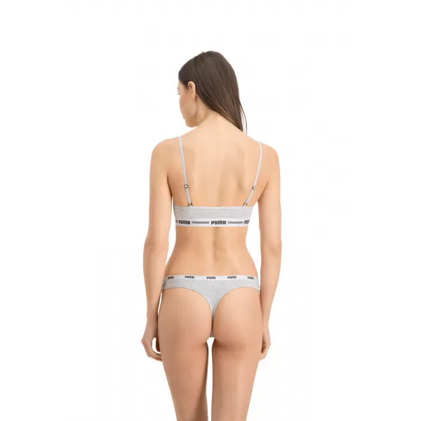  Дамски бикини PUMA STRING 3P PACK 90759001 БЯЛО/СИВО/ЧЕРНО 