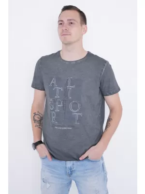 Мъжка тениска ALTISPORT ARIEN ТЪМНО СИВ
