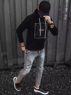 Мъжки суичър DSTREET BX5467 ЧЕРНО