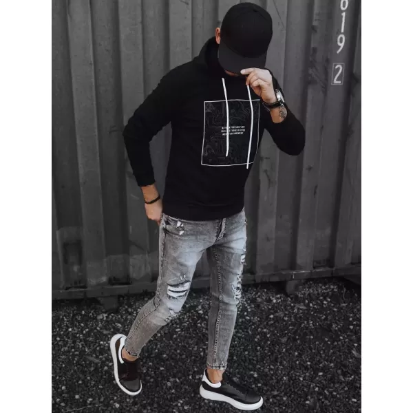  Мъжки суичър DSTREET BX5467 ЧЕРНО 