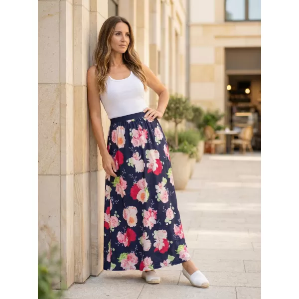  Дамска пола KIXMI PEONY ТЪМНО СИНЬО 