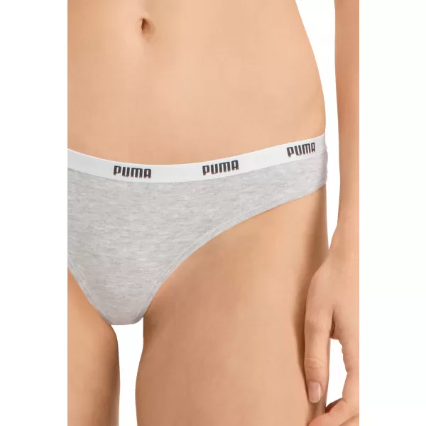  Дамски бикини PUMA STRING 3P PACK 90759001 БЯЛО/СИВО/ЧЕРНО 