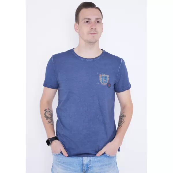 Мъжка тениска KIXMI PHIL ТЪМНО СИНЬО 