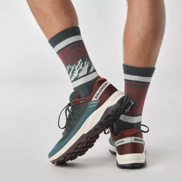  Мъжки обувки SALOMON OUTRISE GORE-TEX L47142100 ПОНДЕРОЗА БОР/ГОРЧИВ ШОКОЛАД/ВАНИЛОВ ЛЕД 