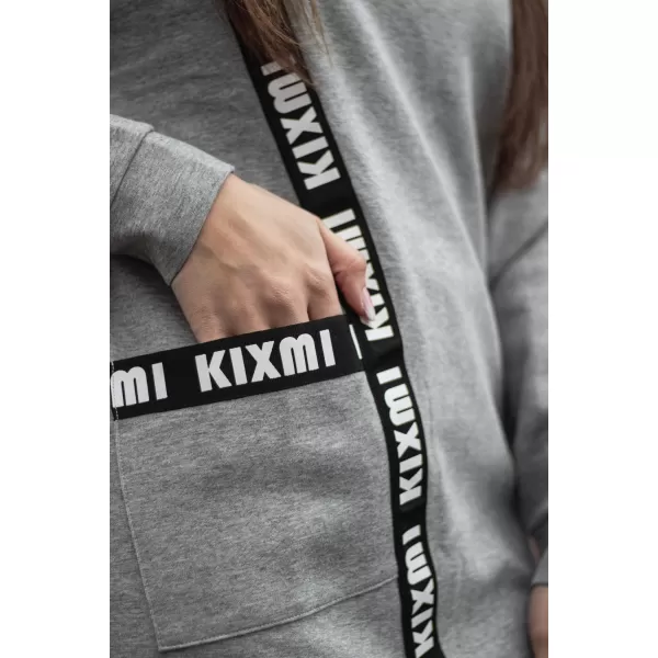  Дамски суичър KIXMI PAIGE СВЕТЛОСИВИ ОТБЛЯСЪЦИ 