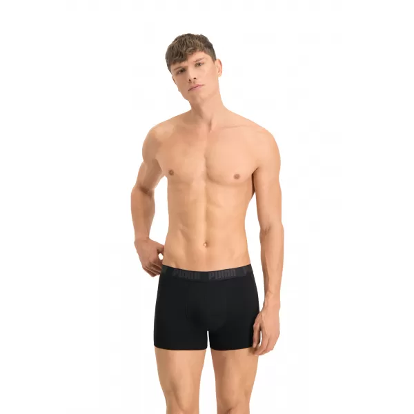  Мъжки боксерки PUMA HERITAGE STRIPE BOXER 2P 90783805 ЧЕРЕН 