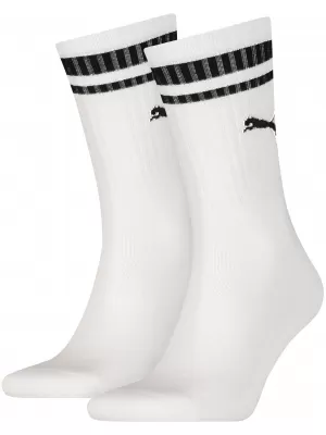 Чорапи PUMA CREW HERITAGE STRIPE 2P UNISEX 90794402 БЯЛ