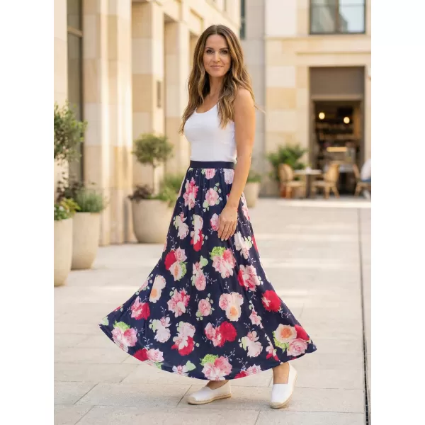  Дамска пола KIXMI PEONY ТЪМНО СИНЬО 