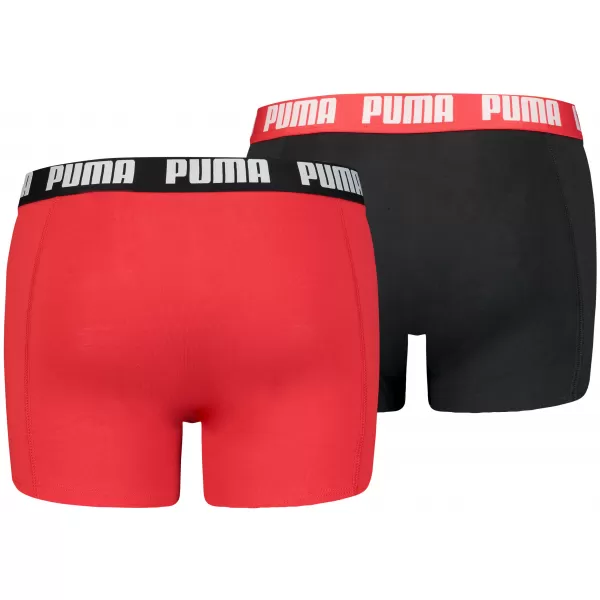  Мъжки боксерки PUMA BASIC BOXER 2P 90682309 ЧЕРВЕНО/ЧЕРНО 