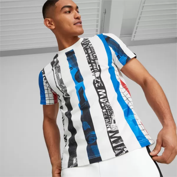  Мъжка тениска PUMA BMW MMS STRIPED TEE 538139-02 БЯЛО 
