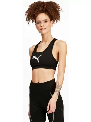 Дамски сутиен PUMA MID IMPACT 4KEEPS GRAPHIC BRA PM 520306-90 ЧЕРЕН