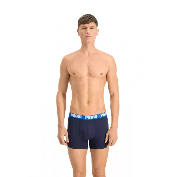  Мъжки боксерки PUMA BASIC BOXER 2P 88886960 ИСТИНСКО СИНЬО 