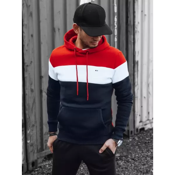  Мъжки суичър DSTREET BX5504 ЧЕРВЕНО 
