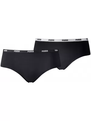 Дамски бикини PUMA WOMEN HIPSTER 2P PACK 90785203 ЧЕРЕН