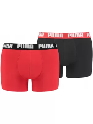 Мъжки боксерки PUMA BASIC BOXER 2P 90682309 ЧЕРВЕНО/ЧЕРНО