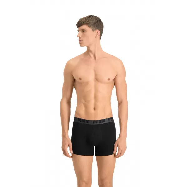  Мъжки боксерки PUMA BASIC BOXER 2P 88886958 ЧЕРНО/ЧЕРНО 
