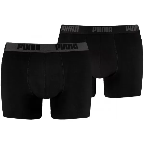  Мъжки боксерки PUMA BASIC BOXER 2P 88886958 ЧЕРНО/ЧЕРНО 