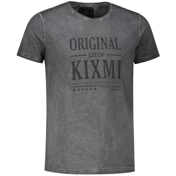  Мъжка тениска KIXMI PELTON ТЪМНО СИВ 