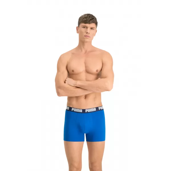  Мъжки боксерки PUMA BASIC BOXER 2P 88886960 ИСТИНСКО СИНЬО 