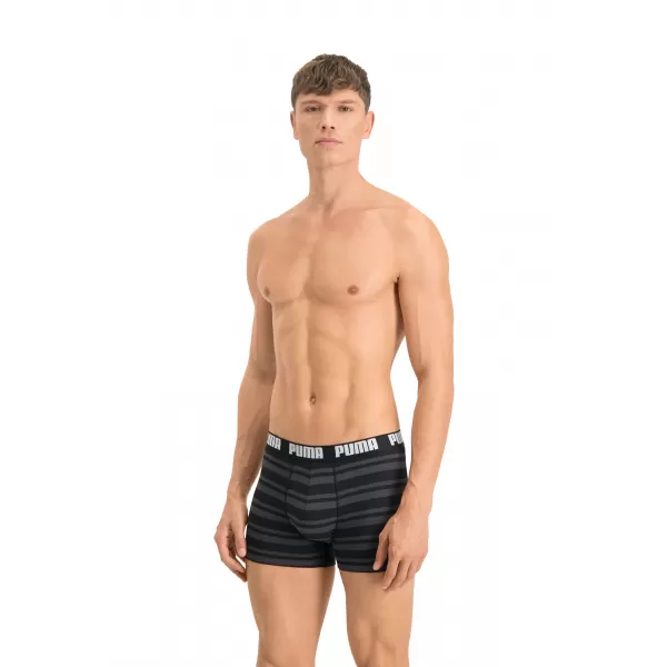  Мъжки боксерки PUMA HERITAGE STRIPE BOXER 2P 90783805 ЧЕРЕН 