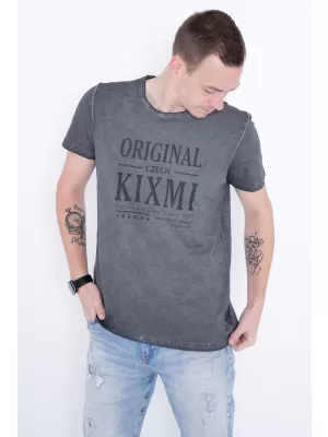 Мъжка тениска KIXMI PELTON ТЪМНО СИВ