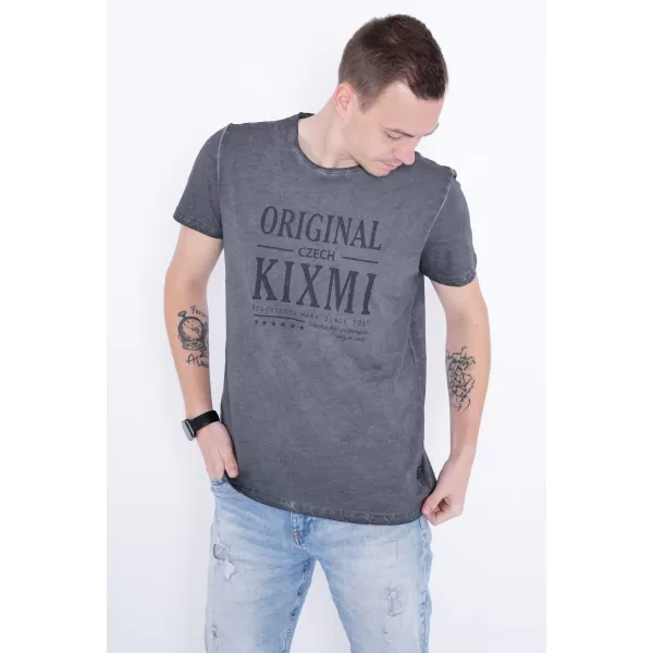  Мъжка тениска KIXMI PELTON ТЪМНО СИВ 