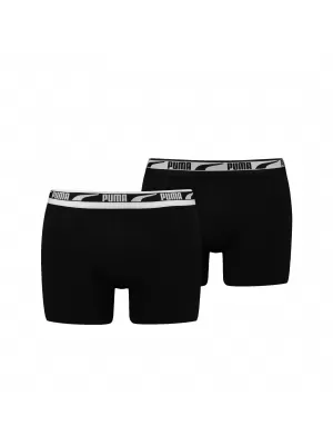 Боксьор PUMA MEN MULTI LOGO BOXER 2P 93804701 ЧЕРНО