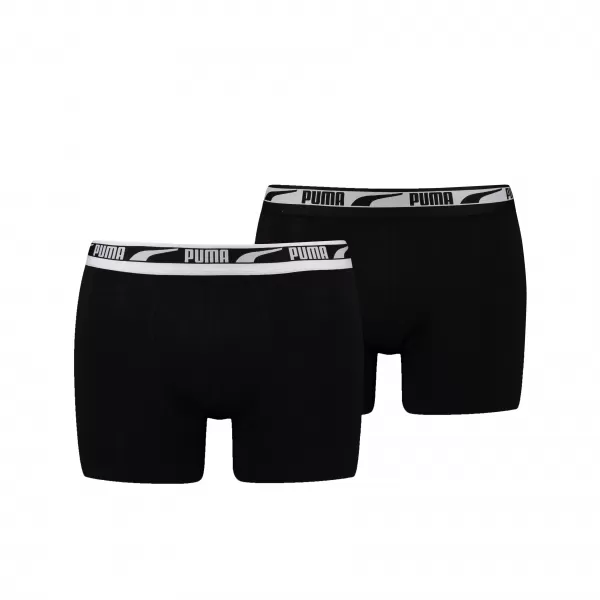  Боксьор PUMA MEN MULTI LOGO BOXER 2P 93804701 ЧЕРНО 
