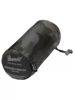 Poncho Raincoat BRANDIT RIPSTOP BD3169 ТЪМЕН КАМУФЛАЖ