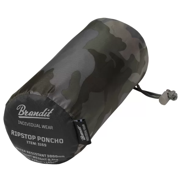  Poncho Raincoat BRANDIT RIPSTOP BD3169 ТЪМЕН КАМУФЛАЖ 