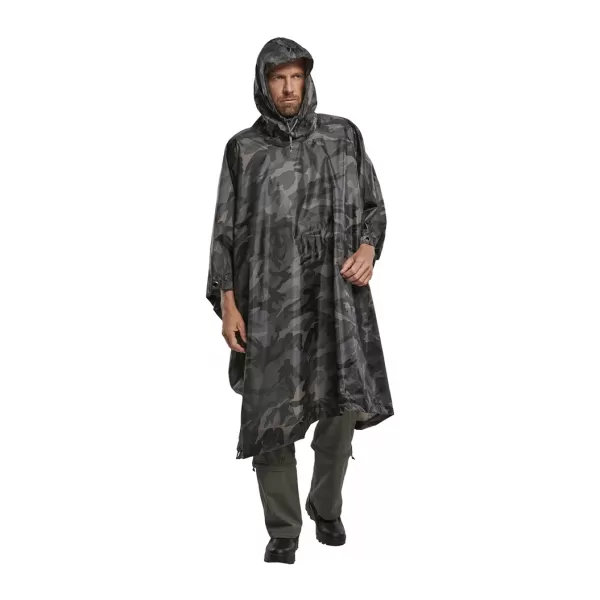  Poncho Raincoat BRANDIT RIPSTOP BD3169 ТЪМЕН КАМУФЛАЖ 