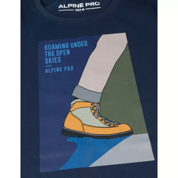  Риза ALPINE PRO KADES MTSA863 ТЪМНО СИНЬО 