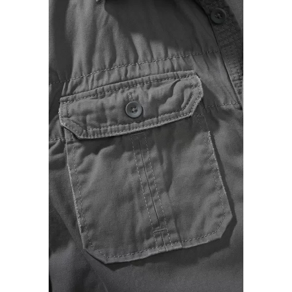  Риза BRANDIT VINTAGE KRÁTKÝ RUKÁV BD4024 ВЪГЛЕРОД 