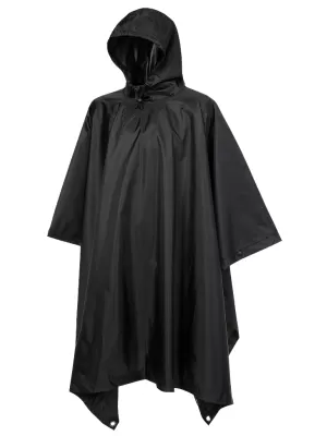 Poncho Raincoat BRANDIT RIPSTOP BD3169 ЧЕРНО