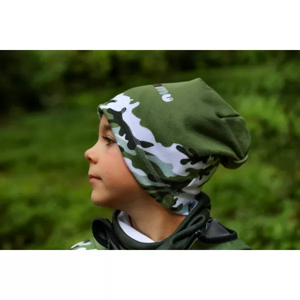  Детска поларена шапка WAMU MASKÁČ КАКИ 